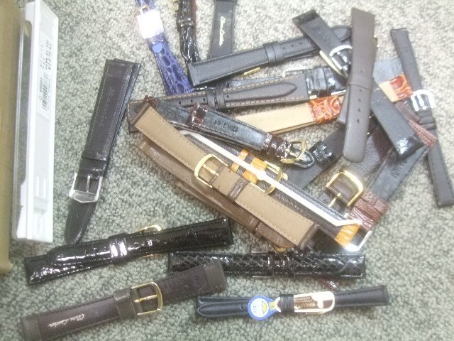 閉店未使用在庫品皮ベルト、クロコ、リザー等大量　AD277_画像5