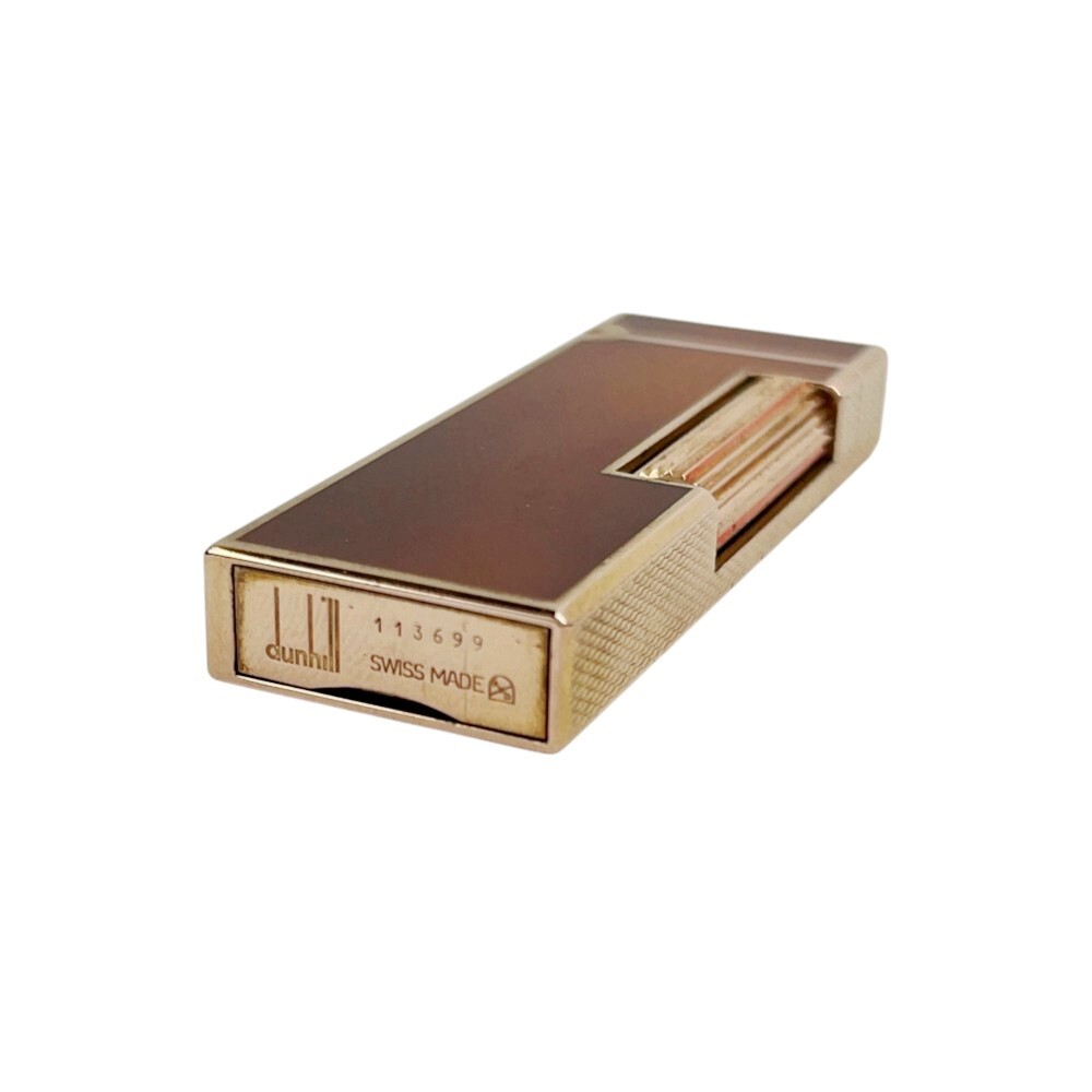 ■1円～■美品■　ダンヒル ライター べっ甲柄 タバコ 煙草 GP ゴールド 箱 1スタ【26144】1_画像4