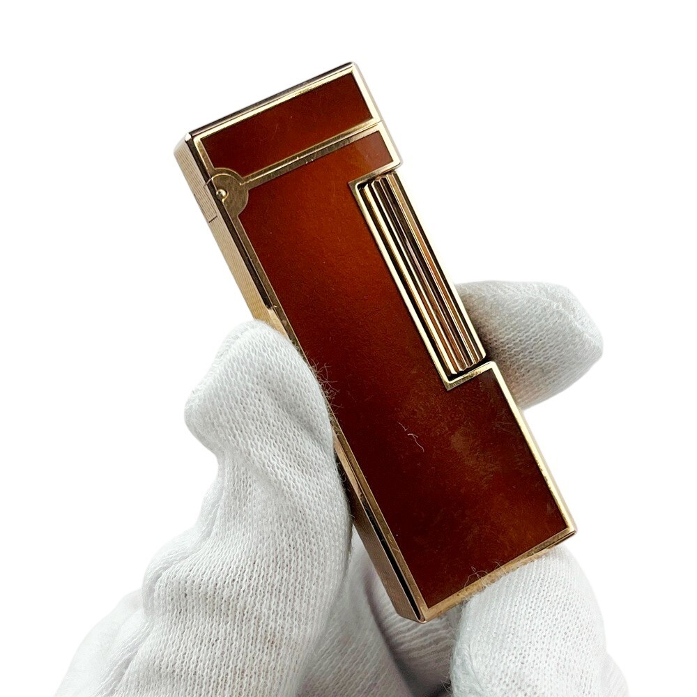 ■1円～■美品■　ダンヒル ライター べっ甲柄 タバコ 煙草 GP ゴールド 箱 1スタ【26144】1_画像9