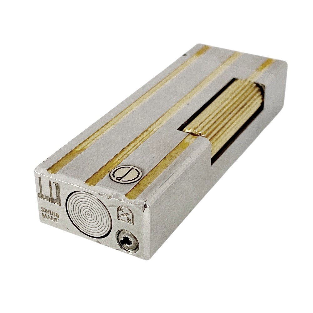 ■1円～■美品■　ダンヒル ライター 煙草 タバコ SS GP シルバー ゴールド 1スタ 【470783】1_画像3