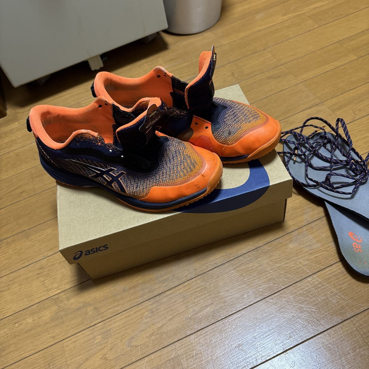 アシックス asics プレステージライト 5 オムニクレー ユニセックス テニスシューズ SHOCKING ORANGE/MIDNIGHT27cm_画像4