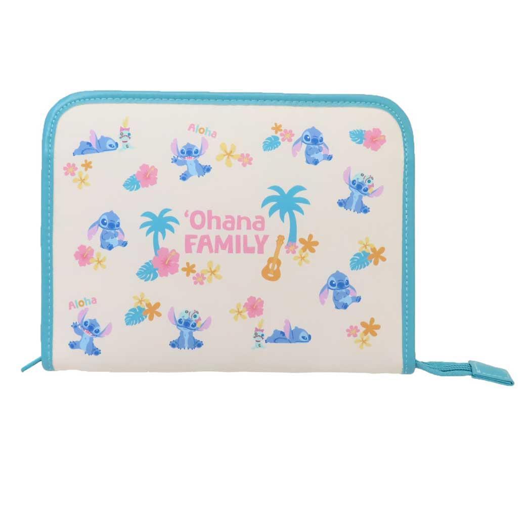 リロ＆スティッチ 母子手帳ケース ファスナージャバラマルチケース 総柄 ディズニー クーザ 通帳 おくすり手帳 キャラクター グッ_画像1