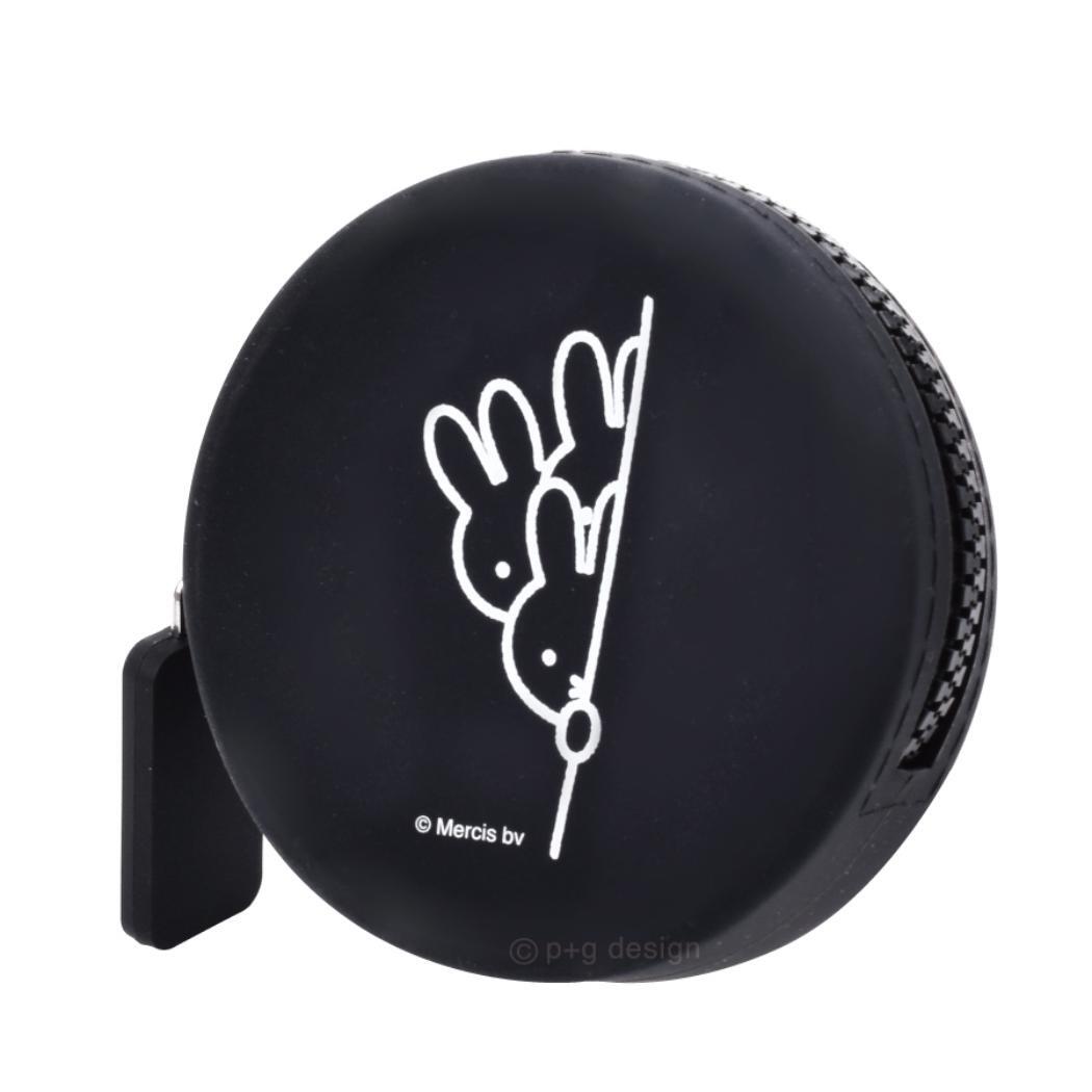 ミッフィー ミニポーチ CURUN クルン ブラック ディックブルーナ ピージーデザイン シリコンポーチ 小物入れ 絵本キャラクタ_画像1