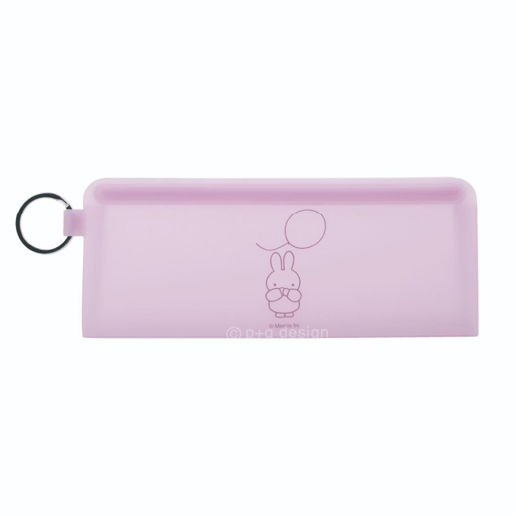 ミッフィー ペンポーチ STEPPO ステッポ パープル ディックブルーナ ピージーデザイン シリコンポーチ 小物入れ 絵本キャラ_画像1
