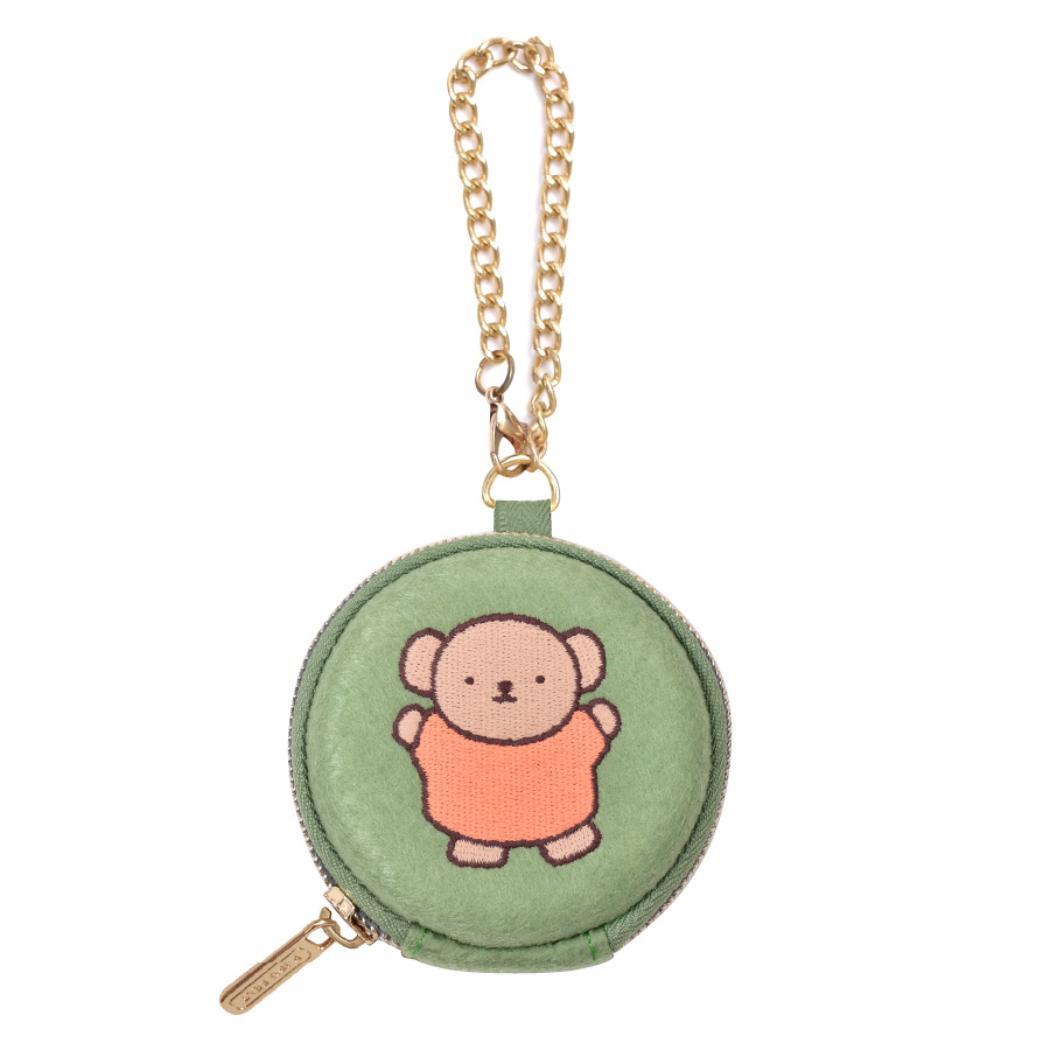 ミッフィー コインケース PUPU FELT ププフェルト 小銭入れ ボリス グリーン ディックブルーナ ピージーデザイン コイン_画像1