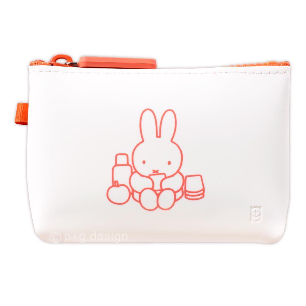 ミッフィー コスメポーチ NUU small ヌウスモール レッド ディックブルーナ ピージーデザイン シリコンポーチ 小物入れ_画像1