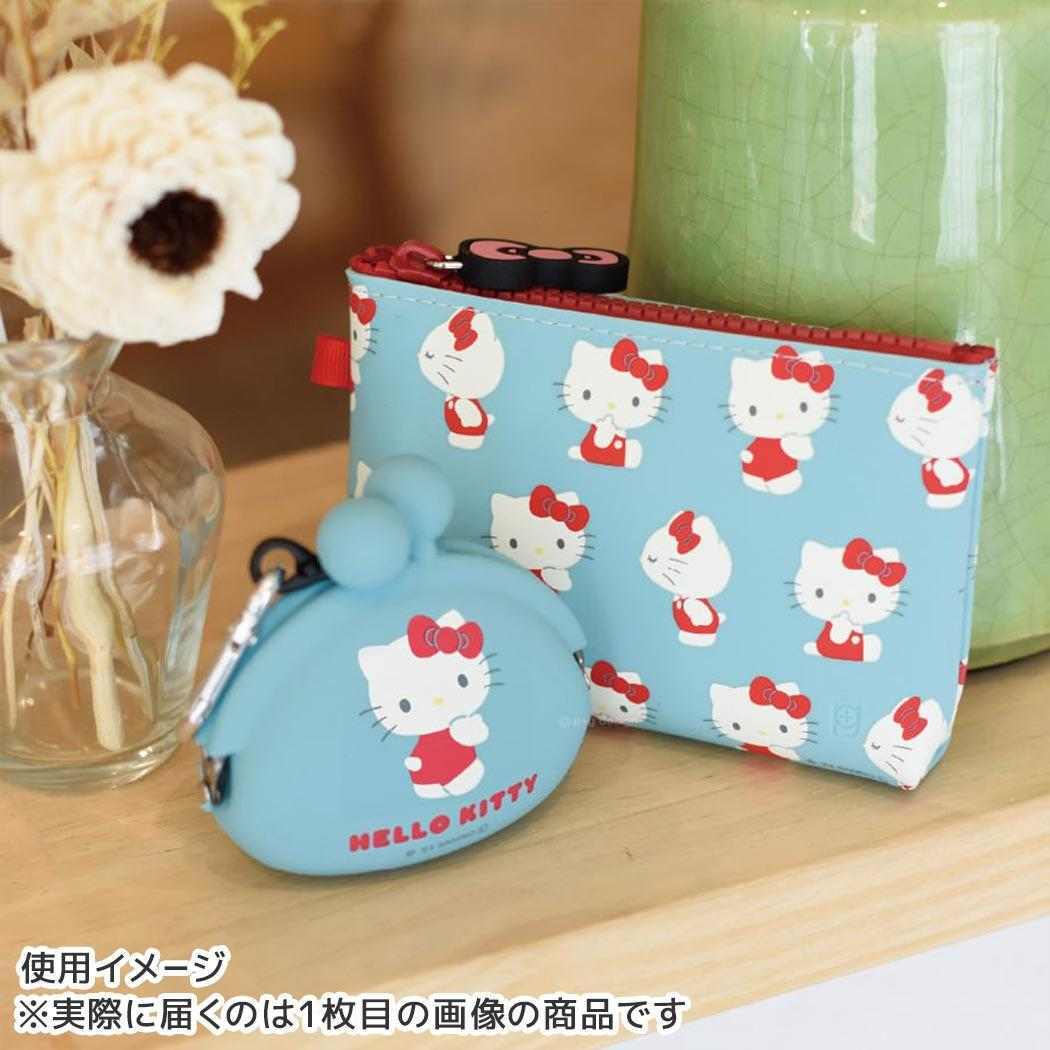 ハローキティ コインケース POCHIBI ポチビ スカイブルー サンリオ ピージーデザイン シリコンがまぐち 小銭入れ キャラク_画像2