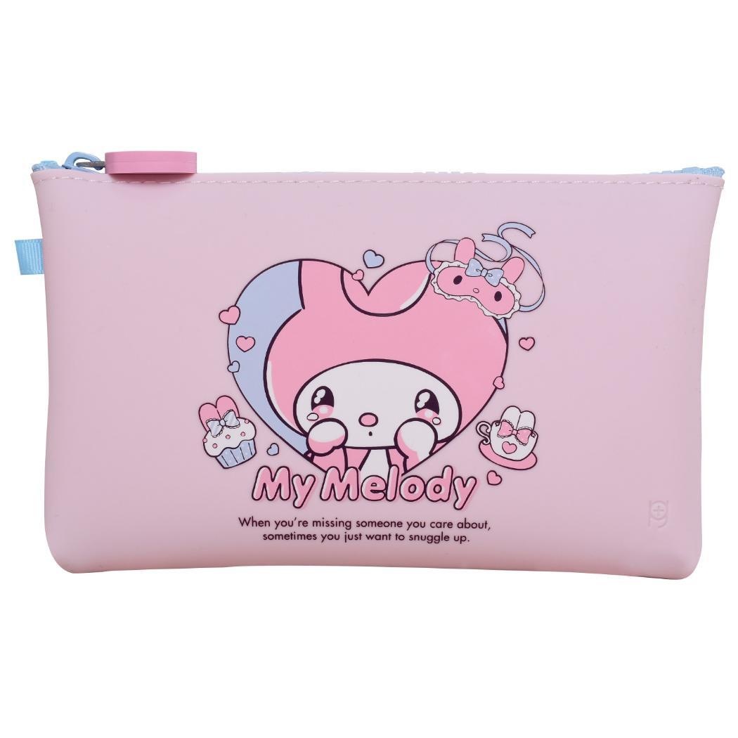 マイメロディ コスメポーチ NUU ヌウ 甘えんぼナミダ サンリオ ピージーデザイン シリコンポーチ 小物入れ キャラクター グッ_画像1