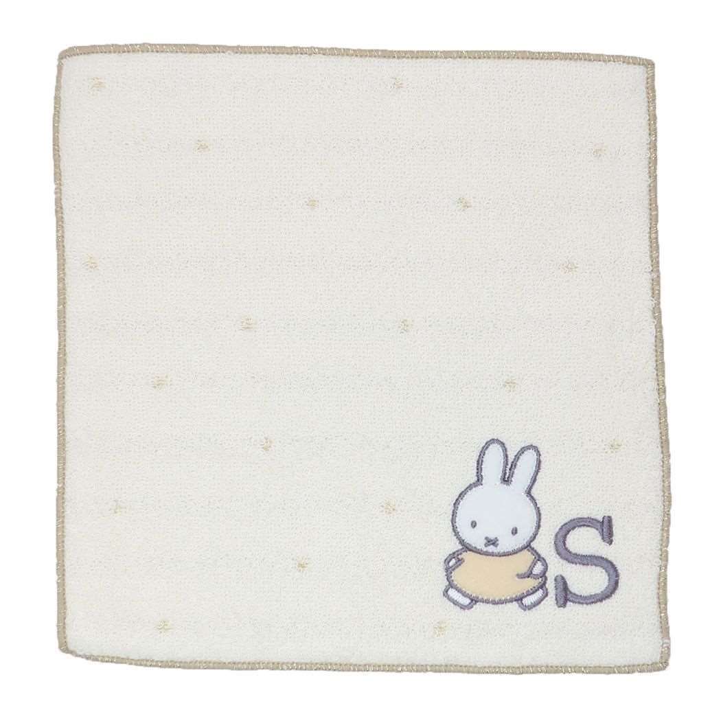 ミッフィー グッズ ハンドタオル 絵本キャラクター キラキライニシャルミニタオル S_画像1