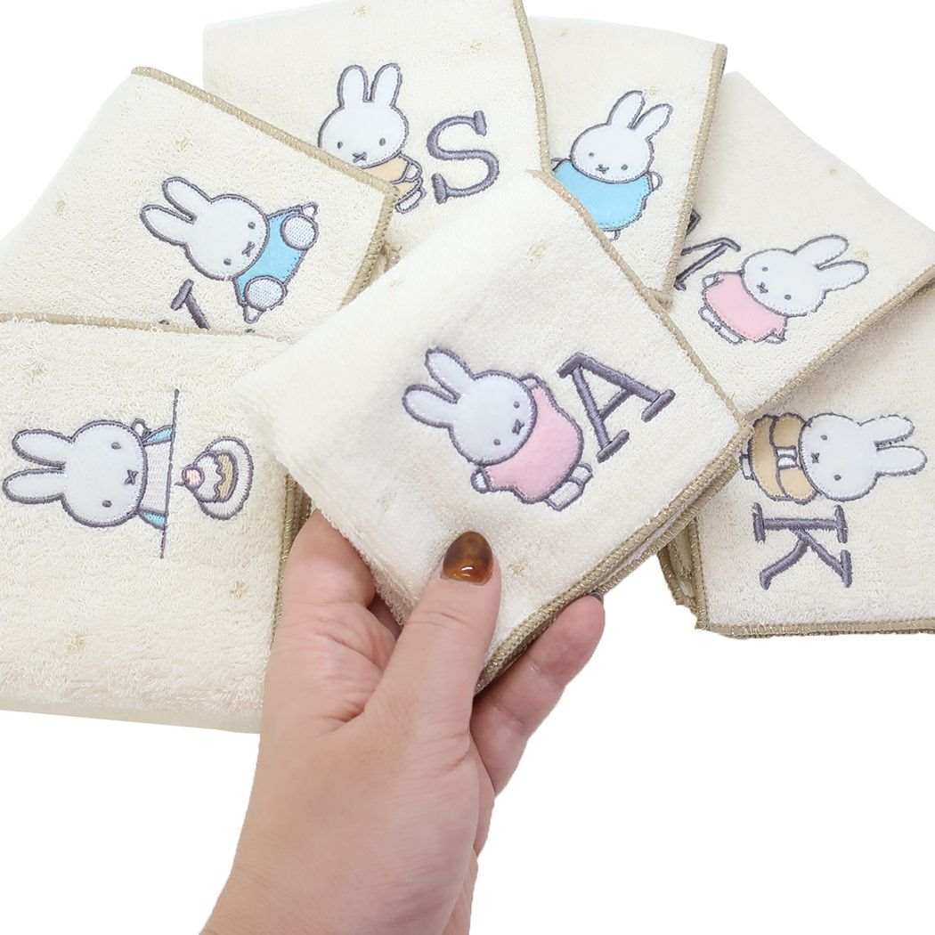 ミッフィー グッズ ハンドタオル 絵本キャラクター キラキライニシャルミニタオル S_画像3