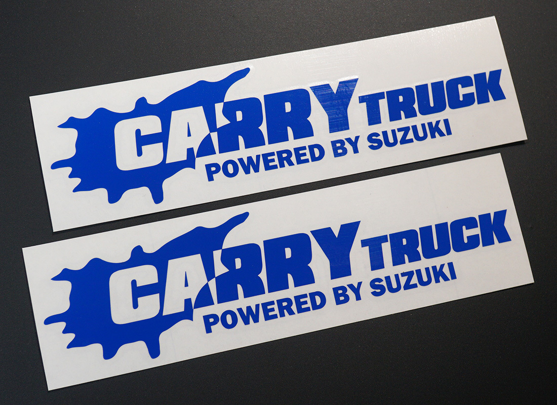 CARRY TRUCK POWERED BY SUZUKI カッティングステッカー 2枚セット 165mm×42mm キャリー トラック_画像2