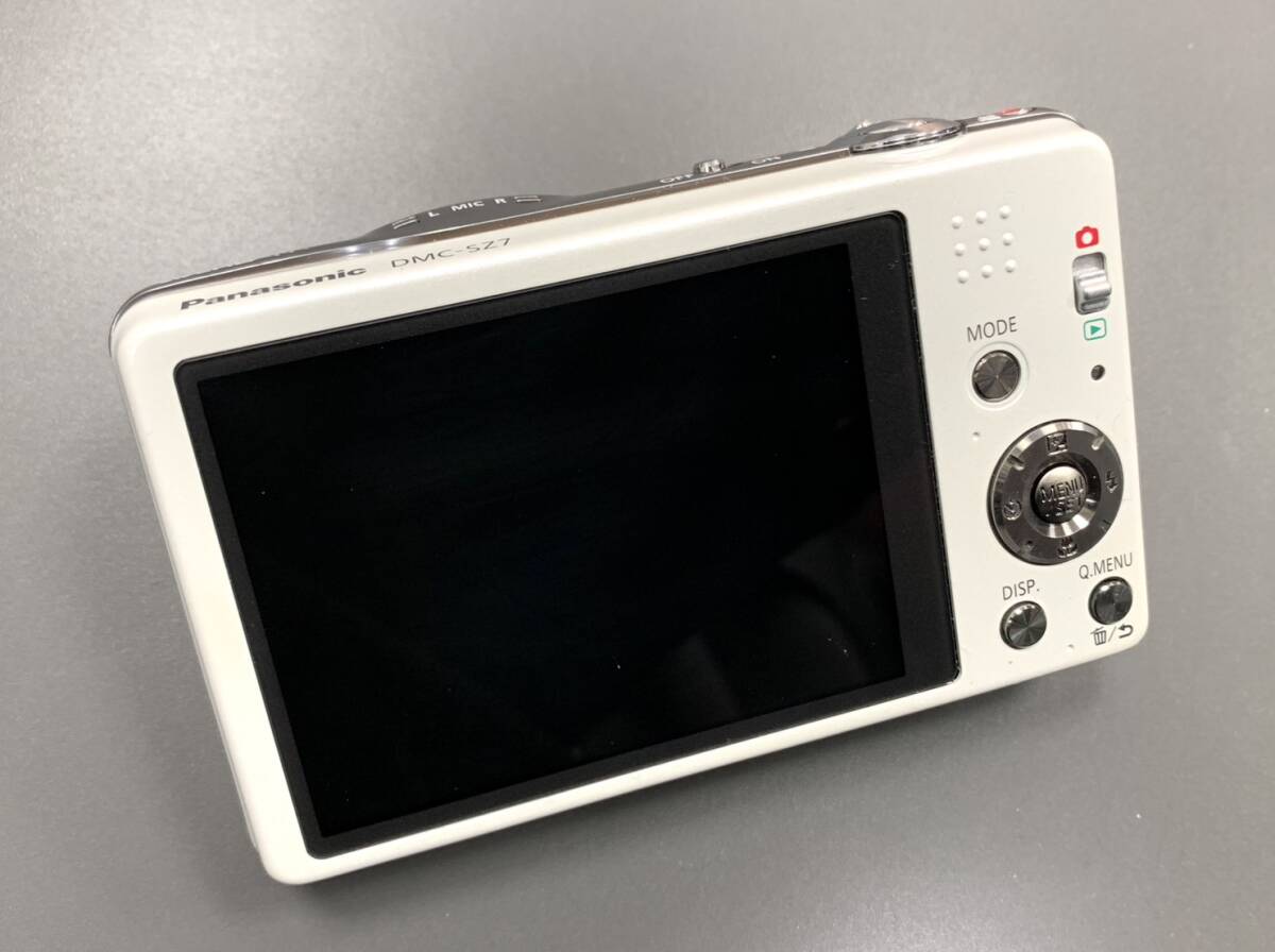 美品 Panasonic LUMIX デジタルカメラ DMC-SZ7 ホワイト パナソニック ルミックス デジカメ 動作未確認 バッテリー メモリーカード 4GB_画像2