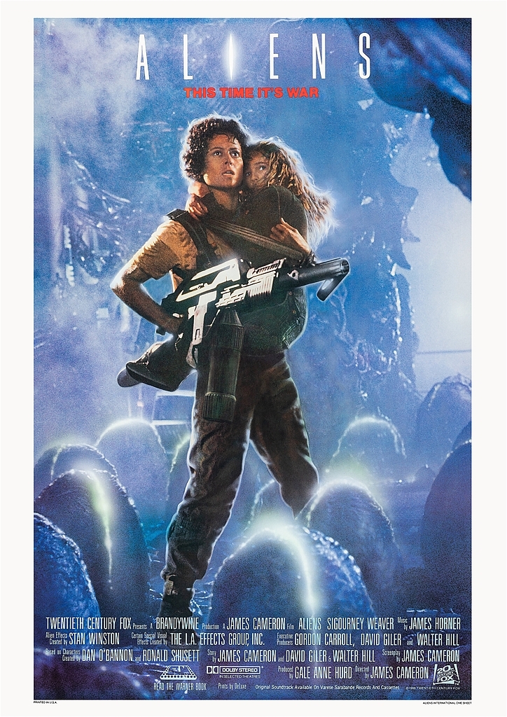 ポスター『エイリアン2』（Aliens）インターナショナル版★H・R・ギーガー/シガニー・ウィーバー/ジェームズ・キャメロン_画像8