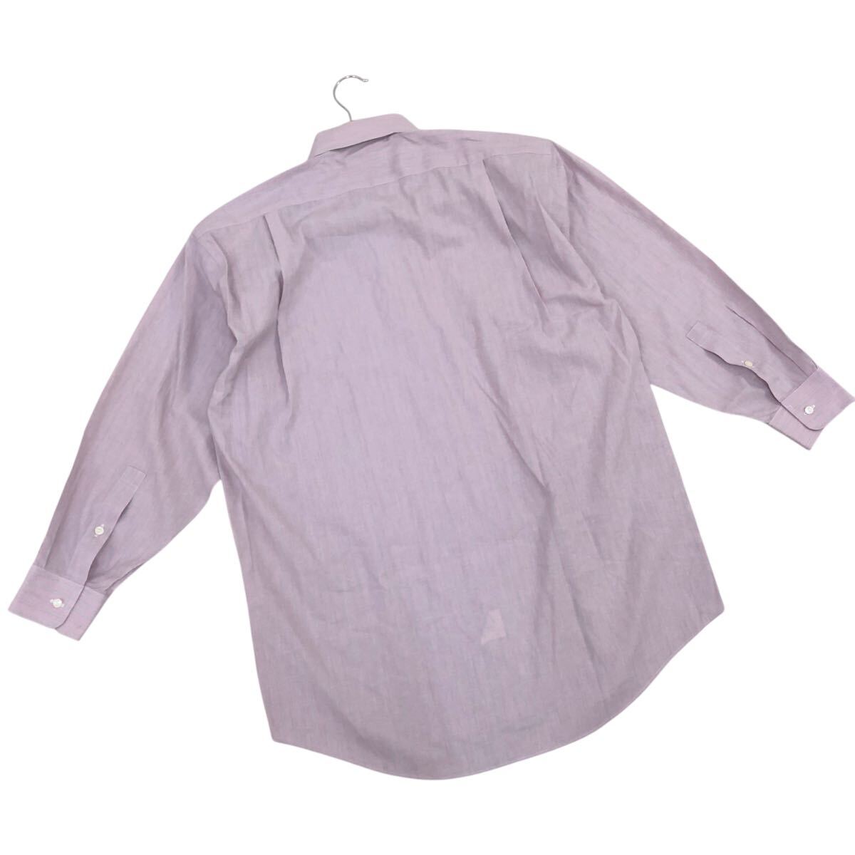 11m685-80 im product アイムプロダクト ISSEY MIYAKE イッセイミヤケ ストライプ 柄 長袖 シャツ ワイシャツ トップス ピンク系 メンズ 42_画像5