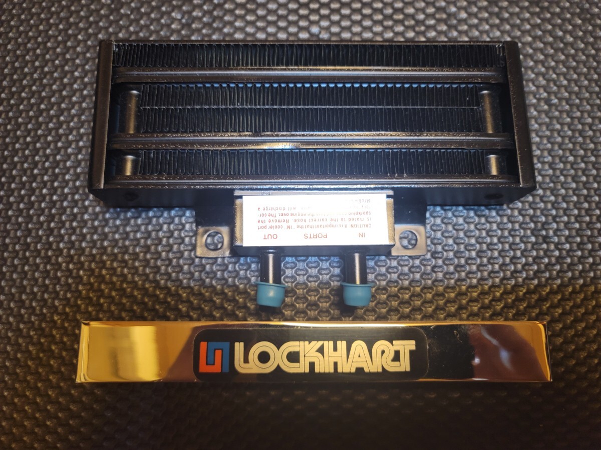 新品未使用！ 当時物ロックハートLOCKHART オイルクーラー サーモ機能付き４段 Z1 Z2 FX CB GS XJ_画像2