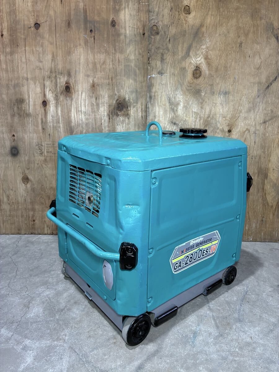 GA-2800ES-IV DENYO インバーター発電機 発電機 インバータ 2.8kw デンヨー 動作確認済 ポータブル発電機 建設機械 shindaiwa 大阪_画像4