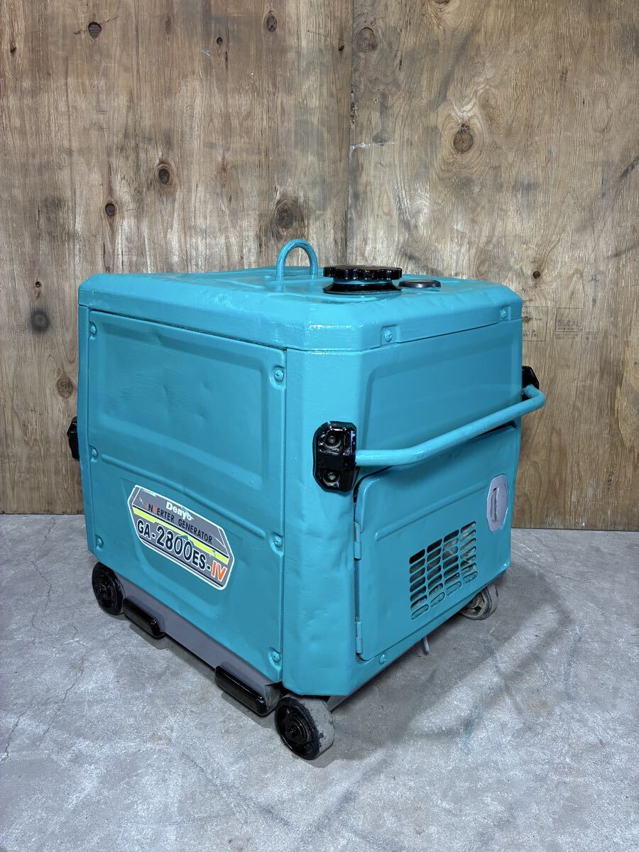 GA-2800ES-IV DENYO インバーター発電機 発電機 インバータ 2.8kw デンヨー 動作確認済 ポータブル発電機 建設機械 shindaiwa 大阪_画像6