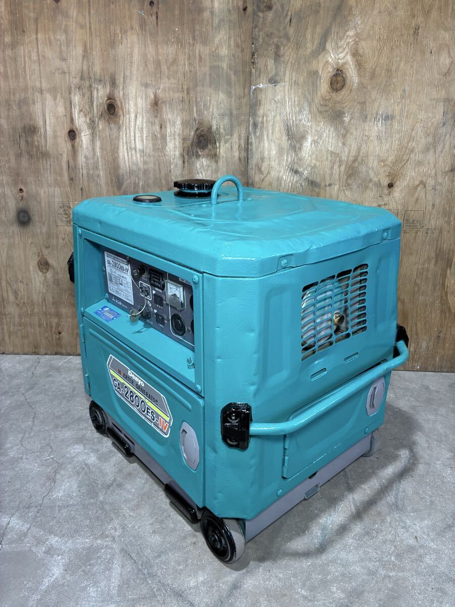 GA-2800ES-IV DENYO インバーター発電機 発電機 インバータ 2.8kw デンヨー 動作確認済 ポータブル発電機 建設機械 shindaiwa 大阪_画像2
