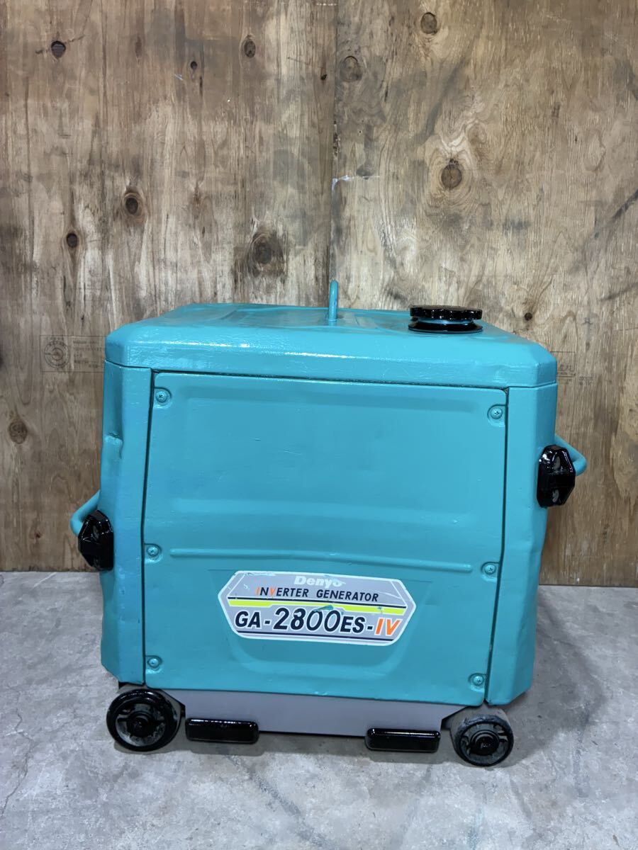 GA-2800ES-IV DENYO インバーター発電機 発電機 インバータ 2.8kw デンヨー 動作確認済 ポータブル発電機 建設機械 shindaiwa 大阪_画像5