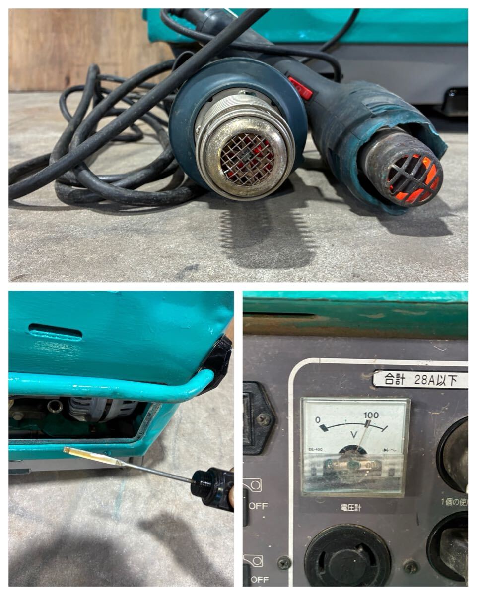 GA-2800ES-IV DENYO インバーター発電機 発電機 インバータ 2.8kw デンヨー 動作確認済 ポータブル発電機 建設機械 shindaiwa 大阪_画像10