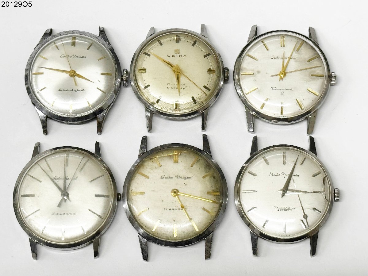 SEIKO セイコー マーベル ユニーク スポーツマン 手巻き メンズ 腕時計 6個 まとめ売り 14039/J13013/18006/U13024/J13031 20129O5-13_画像1