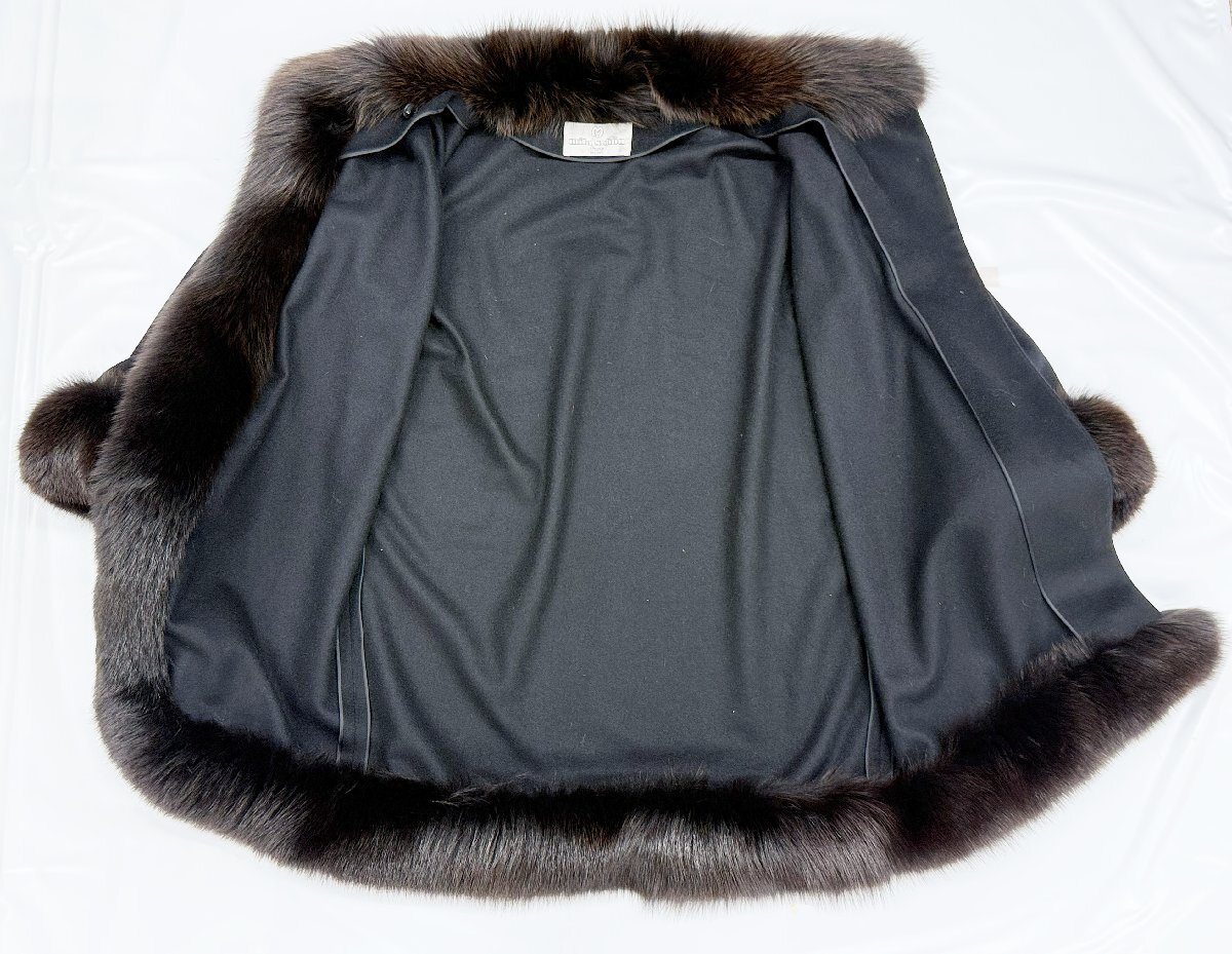 mila schon furs ミラショーン ファー ロングコート ブラック系 レディース 3710G5._画像3