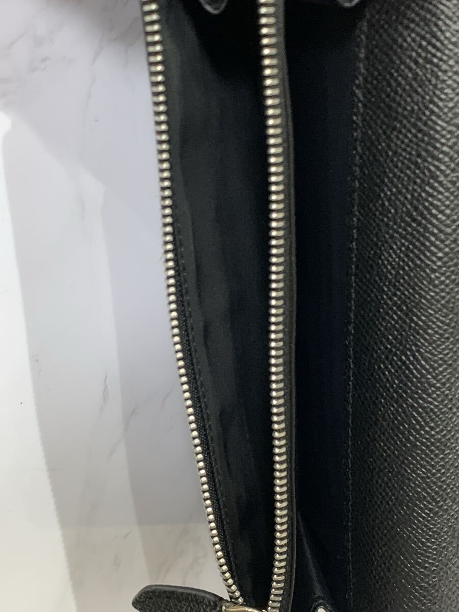 123 【中古品】BURBERRY 二つ折り財布 レザー ブラック 長財布 バーバリー 1円〜_画像5