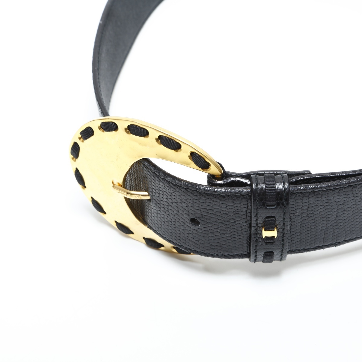  Salvatore Ferragamo Salvatore Ferragamo ремень кожа черный 