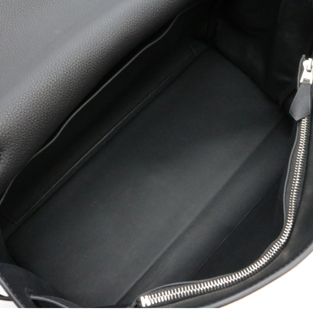 HERMES【エルメス】 ケリー42 マキシ ブラック シルバー金具 トゴ W刻印 メンズ【USED】(AR-293432)_画像8
