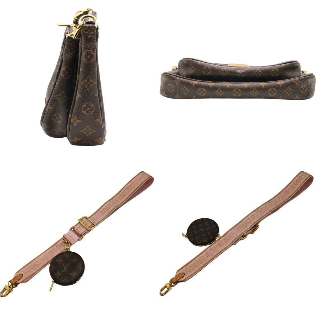 LOUISVUITTON ミュルティ ポシェット アクセソワ―ル モノグラムブラウン&ローズクレールピンク M44840 レディース 【USED】( AK-4122)_画像6