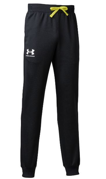 【KCM】Z-under-345-YMD★展示品★【アンダーアーマー】キッズ　トラックパンツ　1362690　ブラック　サイズYMD　ボーイズ_画像1