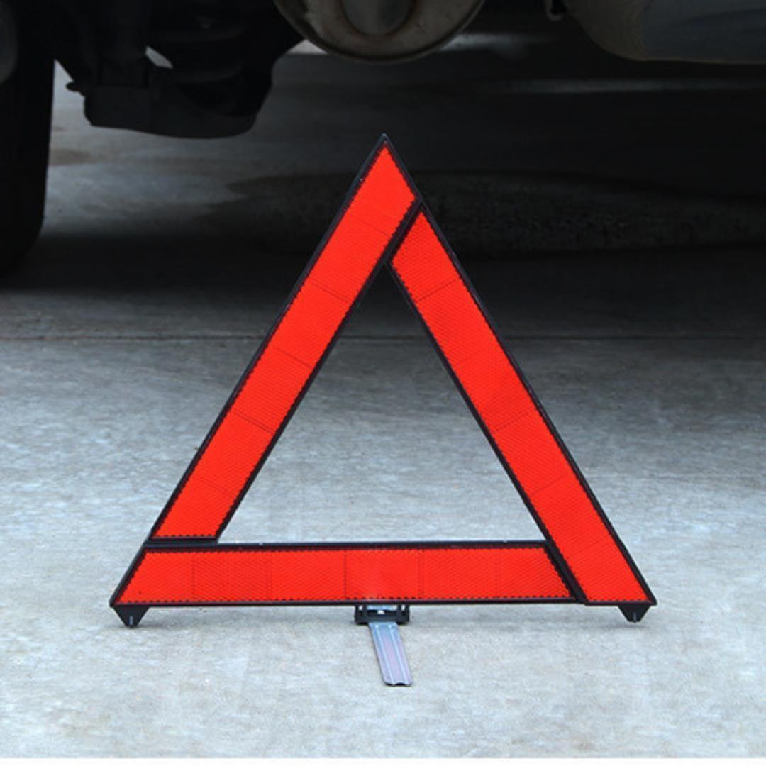 反射板　三角表示板 車 バイク 停止板 折りたたみ 警告板 事故防止 コンパクト_画像2