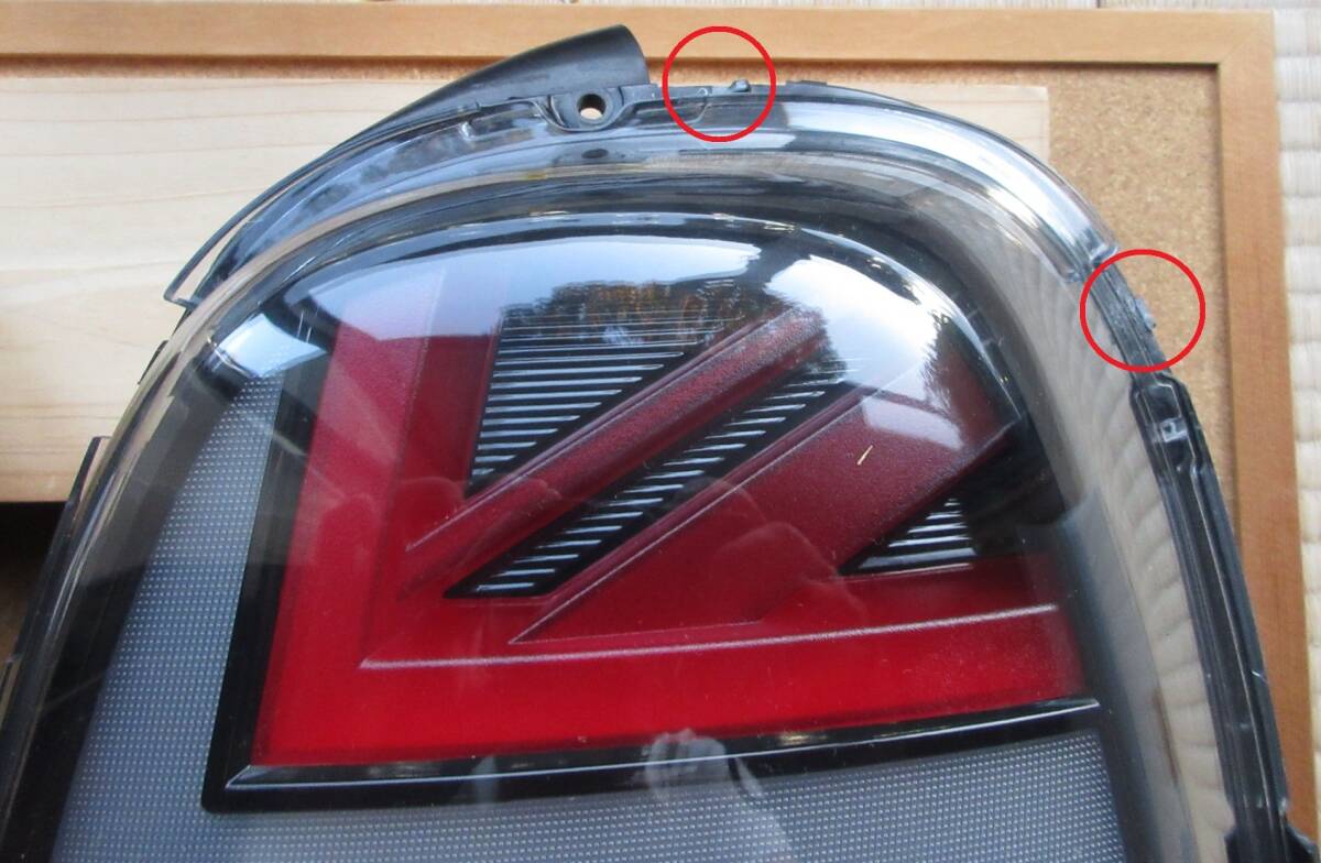 【中古】BMW MINI F55/F56/F57 前期 社外製ユニオンジャックテールランプ クリアレッドタイプ 左右セット_画像3
