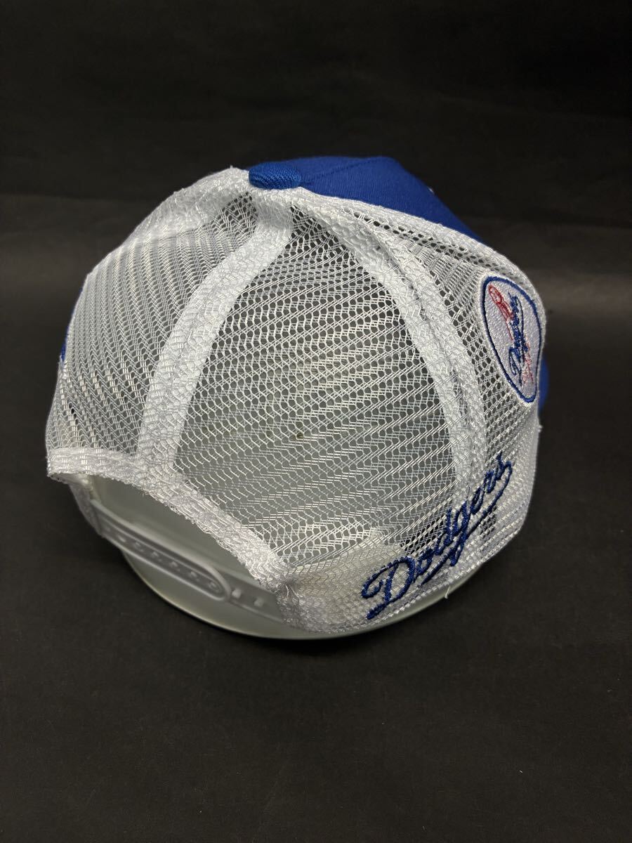 ニューエラ×LAドジャースマルチロゴパッチスナップバックメッシュキャップブルーホワイト_画像3