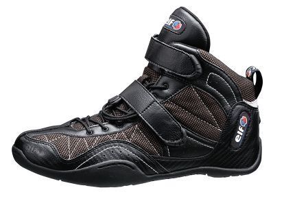 ★新品 elf (エルフ) EXA11 ライディングシューズ ブラック 25.0cm 正規品_画像1