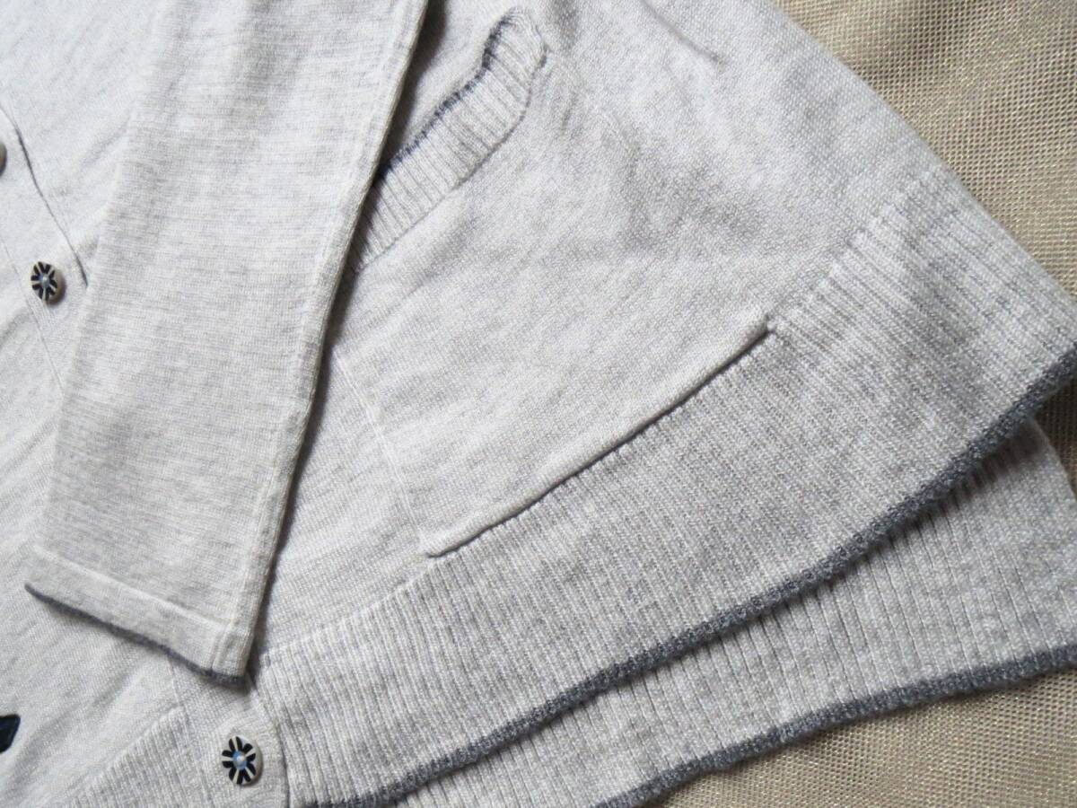 700★新品★アルベロベロ ALBEROBELLO★ブローチ付き★上質素材★カーディガンニット★_画像9