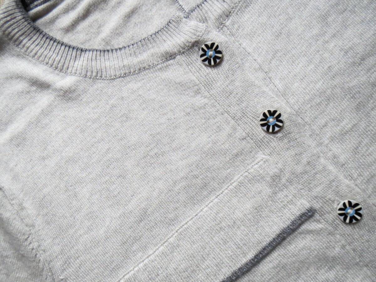 700★新品★アルベロベロ ALBEROBELLO★ブローチ付き★上質素材★カーディガンニット★_画像7