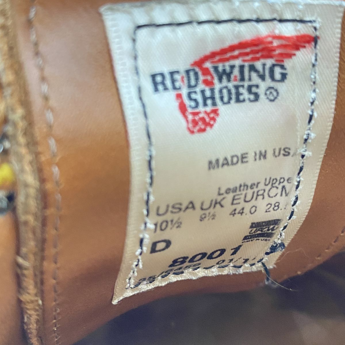 156s REDWING Red Wing WORK OXFORD Work оскфорд 8001 US10.5 28cm без коробки * б/у