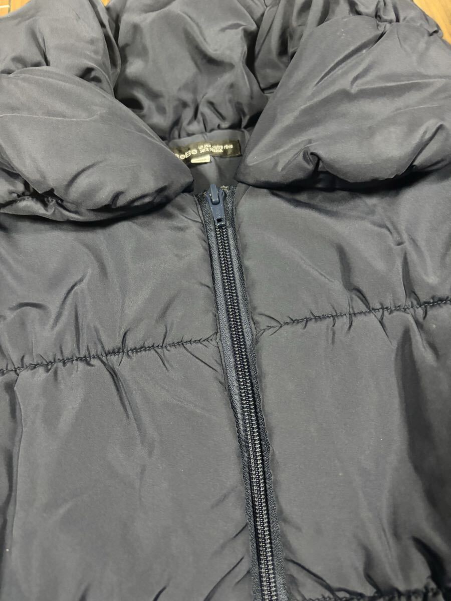 BeBe べべ ダウンコート 150㎝ ネイビー 女の子_画像7