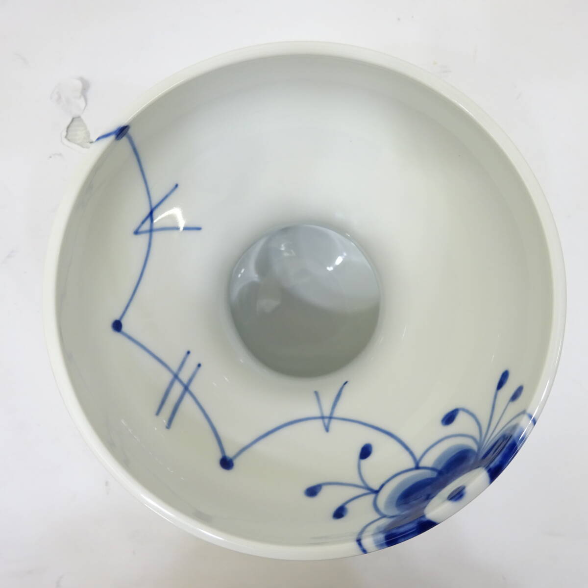 【美品】ロイヤルコペンハーゲン ブルーフルーテッド メガ オープンベース ロイコペ 花瓶 100サイズ発送 p-4243707-79-mrrz1_画像4
