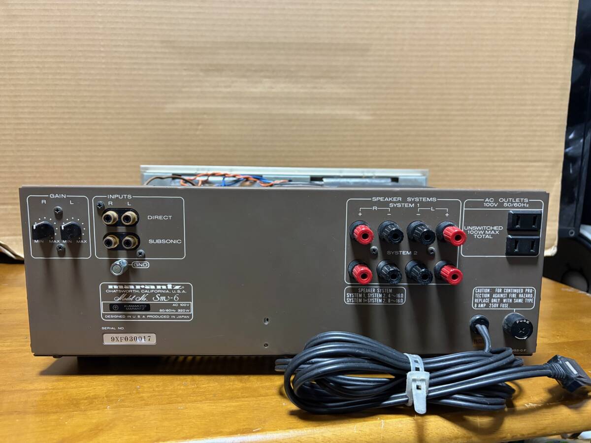 marantz マランツ SM-６ パワーアンプ　中古　ジャンク_画像6