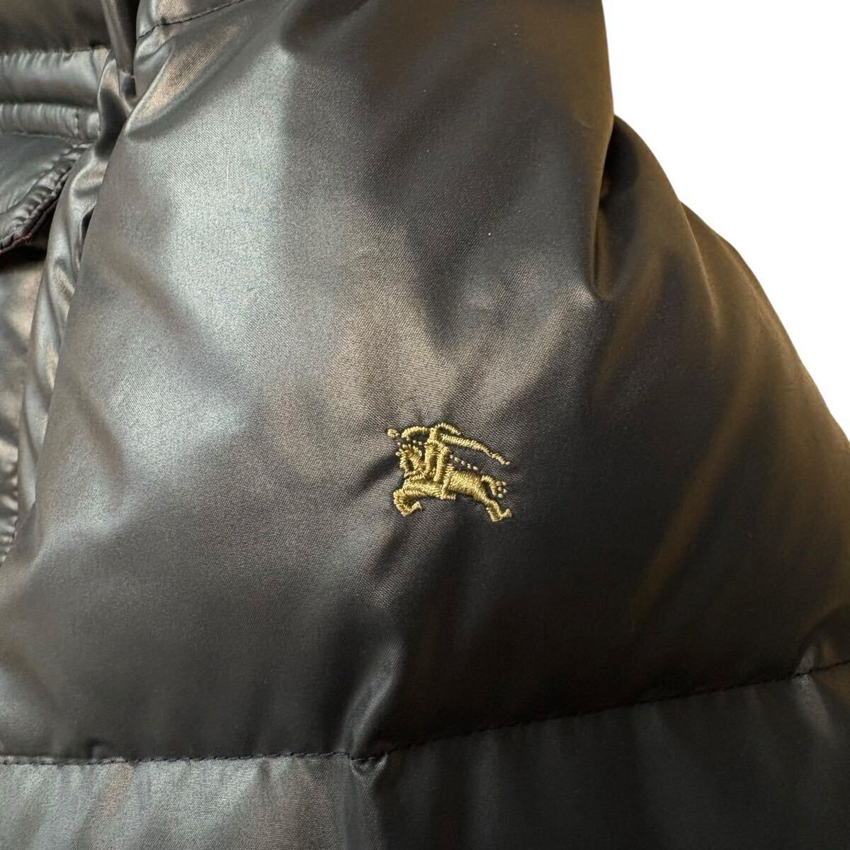 【美品!!!名作!!!】BURBERRY BLACK LABEL バーバリーブラックレーベル ダウンジャケット タヌキファー ノバチェック 3way メンズ Mサイズ_画像4