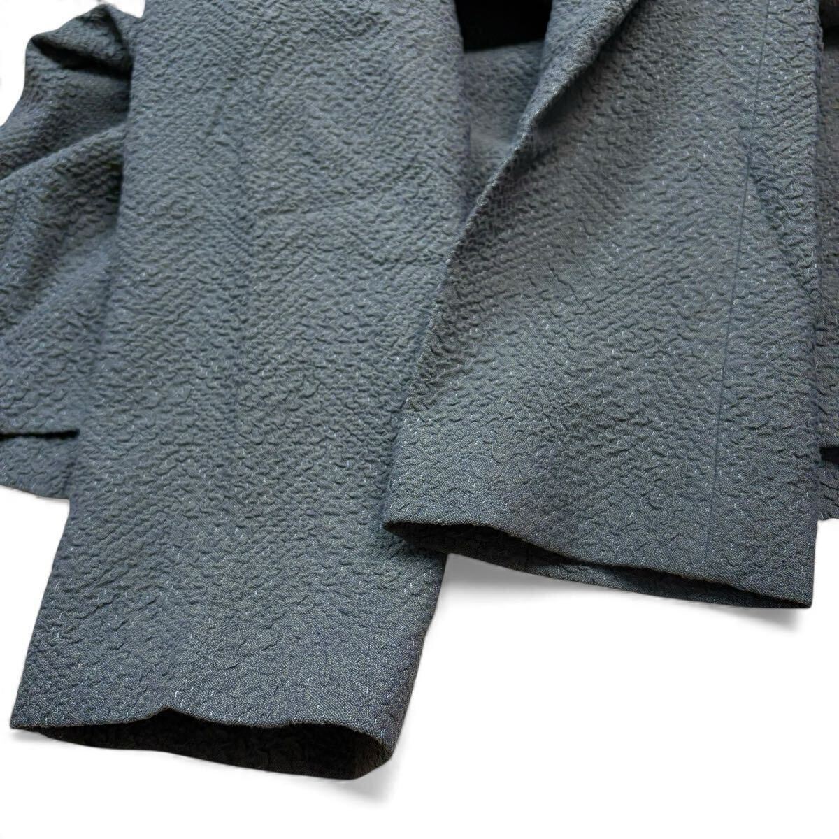 【タグ付新品未使用XXXXLサイズ!!!】EMPORIO ARMANI エンポリオアルマーニ 現行 テーラードジャケット ワッフル調ジャガード サイズ56_画像4