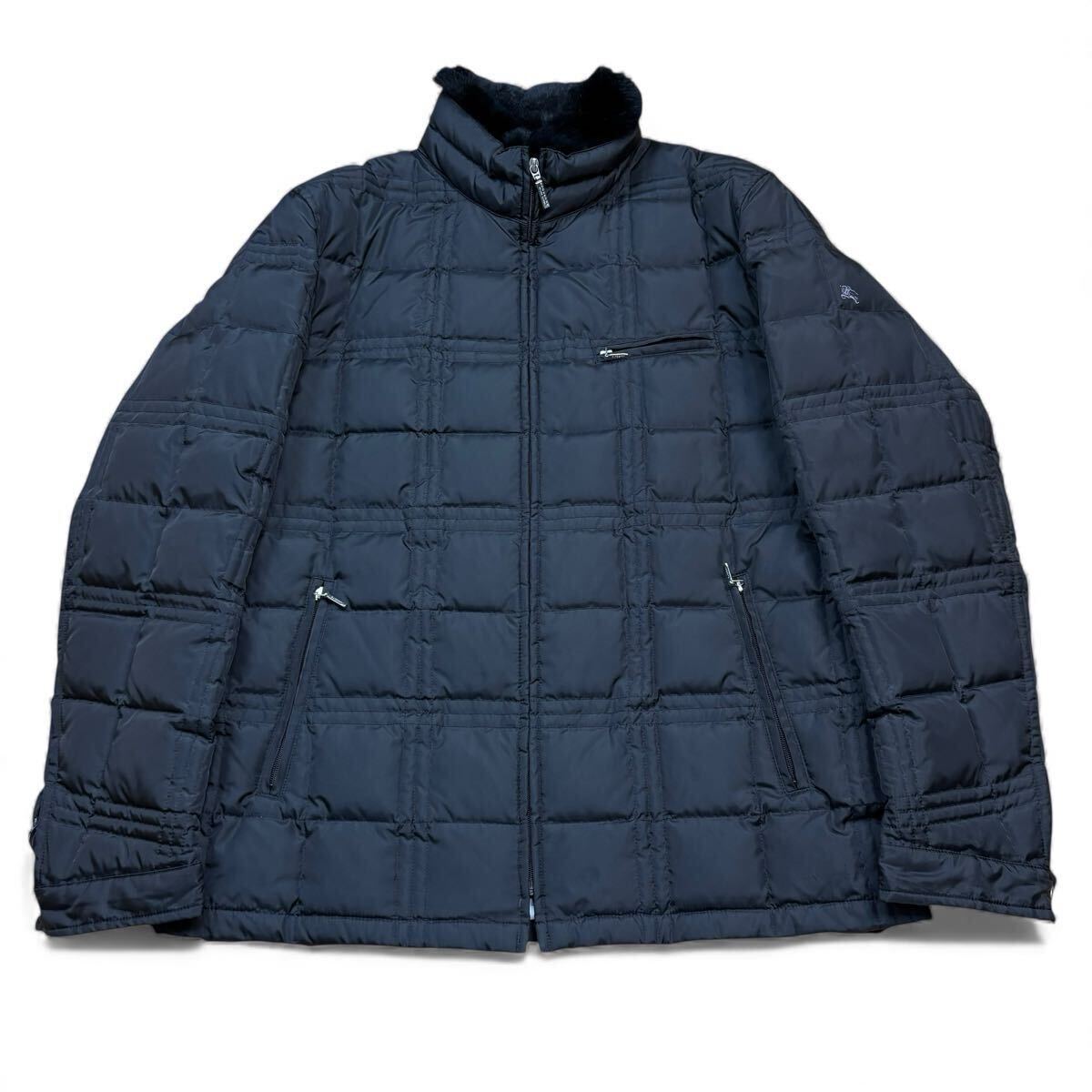 【名作!!!極美品!!!】BURBERRY BLACK LABEL バーバリーブラックレーベル キルティング 2wayダウンジャケット ラビットファー ノバチェック_画像2