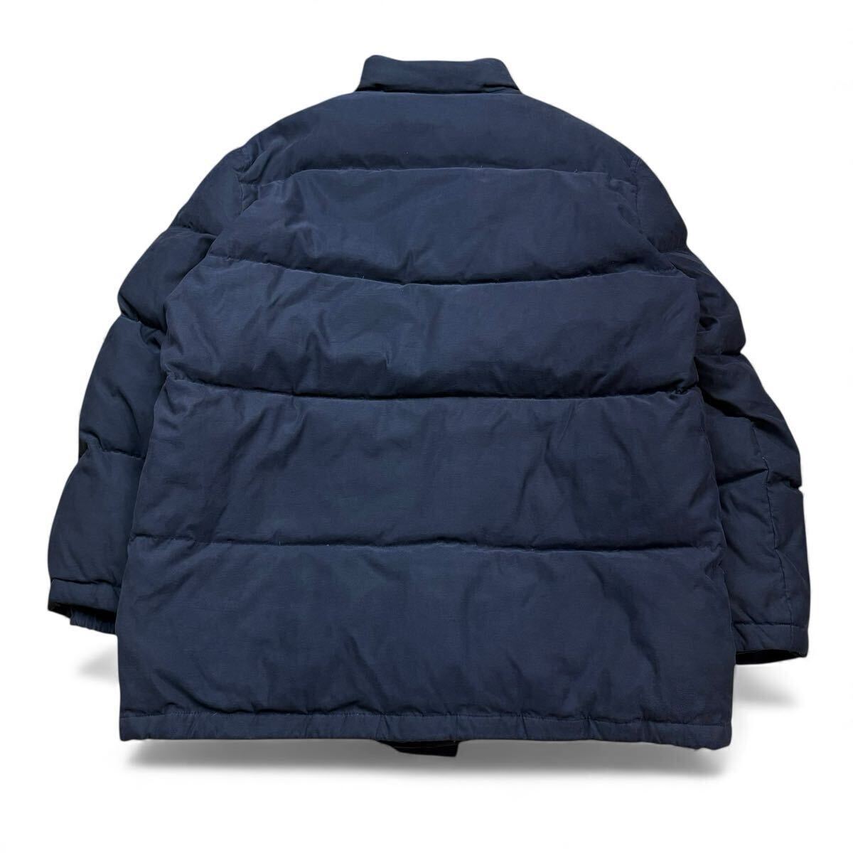 【美品XLサイズ!!!】ErmenegildoZegna エルメネジルドゼニア 中綿ジャケット ブルゾン ロゴ ジップアップ ダークネイビー メンズ サイズ50_画像7