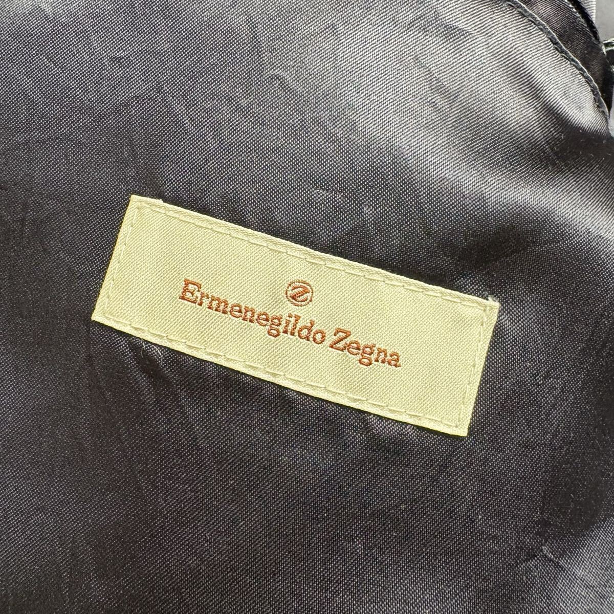 【美品XLサイズ!!!】ErmenegildoZegna エルメネジルドゼニア 中綿ジャケット ブルゾン ロゴ ジップアップ ダークネイビー メンズ サイズ50_画像9