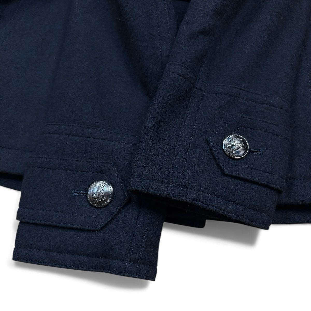 【名作!!!極美品!!!】BURBERRY BLACK LABEL バーバリーブラックレーベル ナポレオン ピーコート キルティング ノバチェック メンズ Mサイズ_画像4