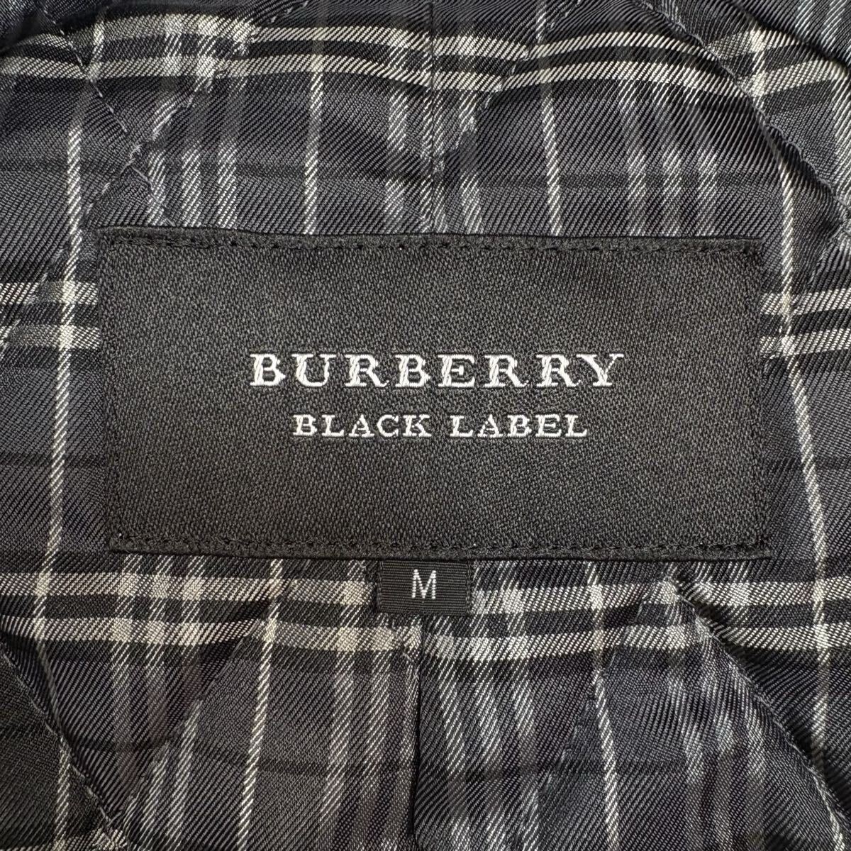 【名作!!!極美品!!!】BURBERRY BLACK LABEL バーバリーブラックレーベル ナポレオン ピーコート キルティング ノバチェック メンズ Mサイズ_画像8