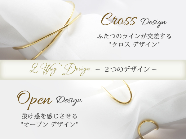 新品/バングル/K18GP/カフ/イエローゴールド/18金/レディース/ダブルライン/メタル/シンプル/重ね付け/上品/女性/ブレスレット/YG_画像3