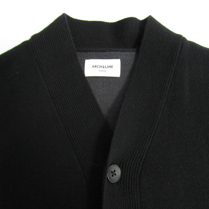 アーチ＆ライン カーディガン 長袖 ブランド トップス 黒 キッズ 女の子用 M(115-125)サイズ ブラック ARCH&LINE_画像5